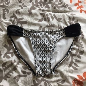 Black and white swimsuit bottoms